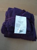 1 x Chamberlain & May 9 Piece Luxurious (AUBERGINE) 100% Egypian cotton Towel Bale. Price Marked