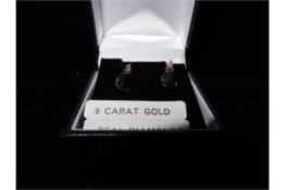 1 x Pair of 9 Carat Yellow Gold Diamond Earrings. Brand new and boxed. Original Manufacturers RRP £