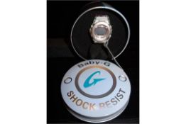 1 X Baby G(G-Shock) BG-1302-8ER Ladies digital strap watch. New and boxed.  
•Includes alarm, stop
