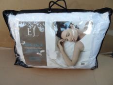 2 x Elizabeth Jayne Luxurious Goose Feather & Down Pillows. Price Marked at £60! Machine washable,