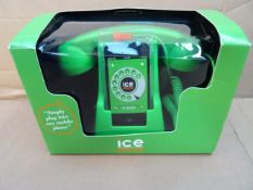 1 x Ice Phone. The Ultimate Retro Hand Set. Simply connect with anyphone. Brand new and boxed,