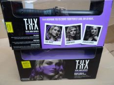 3 x THX Total Hair Experts. Wave Hello. 32MM Curling Tongs. Ceramic coated, fast heat up time,