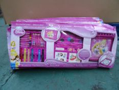 4 x Disney Princess Deluxe Value Pack Art set. Meters of colouring fun! Box damaged. Customer