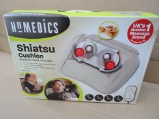 1 x Homedics Shiatsu Cushion, Soothes tired muscles. For use on legs, calves, lumbar, neck and