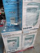 1 x Large Pallet (5) to contain 10 x Portable air coolers, 60 watts. 3 Functions, control panel,