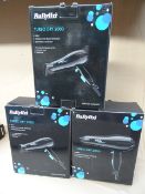 2 x Babylis Keratin Shine 2100 Salon fast drying, shiny results. 2100W, AC Longlife motor. High