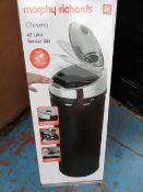 2 x Morphy Richards 42L Chroma Sensor bins. High retail value. Colours may vary! Unchecked/