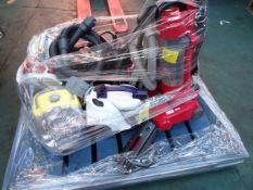 1 x Pallet (10) to contain 6 x Various vacuum cleaners. To include brands such as Vax, Bissell