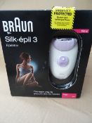 1 x Braun Silk-Epil 3 Epilator, Legs 3170. The easy way to smooth skin for weeks! Boxed. Unchecked/