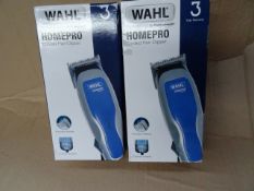 2 x WAHL Homepro Corded Hair Clippers with precision blades. 0.8mm to 13mm! Boxed. High retail
