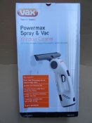 2 x  VAX Powermax spray and vac window cleaners. All in one window cleaner that washes, wipes and