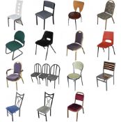 20 x Assorted Metal Framed Chairs

20 Chairs will be picked from the above chairs, we will try to