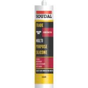 12 x  SOUDAL TRADE MULTIURPOSE SILICONE CLEAR  300ML