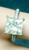 4.80ct diamond ring set in 14ct white gold