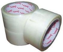 36 ROLLS OF VIBAC 48 X 66M CLEAR  PACKAGING TAPE