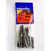 85 PACKS OF RAWLPLUG BROWN BRICKWORK FIXINGS 12 PER PACK WITH NYLON PLUG AND SCREW