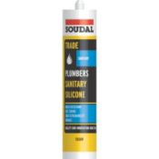 12 x  SOUDAL  TRADE BATHROOM, SHOWER & KITCHEN SILICONE300ml  CLEAR