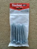 21 PACKS OF   FISCHER FIXINGS  8  MM X 90 MM   CONCRETE SCREW THUNDERBOLT TYPE 10  PER PACK