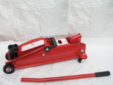 1 X 2.0 TON FLOOR JACK, RANGE 127-330MM  (6.5KGS) - BRAND NEW