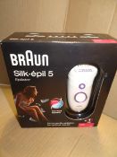 1 x Braun Silk-épil 5 5180 Epilator with Attachment and Cooling Glove. RRP £79! Extra gentle