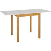 1 x Pallet to contain 8 x Folding White and Oak Extending Kitchen table. Catalogue number: 258-7363.