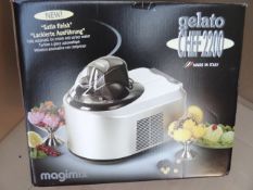 1 x Magimix Gelato Ice Cream Machine 2200. The large capacity Magimix Gelato Ice Cream Machine