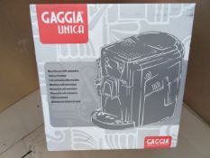 1 x Gaggia Unica R19933/70 fully automatic coffee machine. High Spec, High quality Coffee Machine.