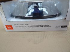 1 x JBL On Time 200P Aluminium Speaker Dock for iPod/iPhone with AM/FM Radio. RRP £175.99 Follow