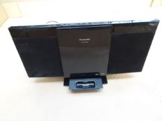 1 x Panasonic (UB) SC-HC25DBEBK 10W DAB Micro System with iPod/iPhone Dock and USB Playback.