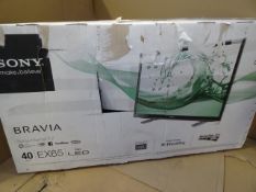 1 x Sony Bravia EX65 LED 40 Inch Internet TV. RRP £499! High spec and high quality! Unchecked/