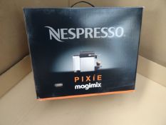 1 x Nespresso Pixie Automatic Coffee Machine by Magimix, Aluminium. This Magimix Pixie automatic