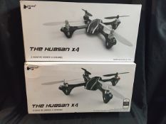 2 x Hubsan X4 Mini Quadcopters - 4 rubber feet and LED lights. EAN- 5026686125931 RRP £49.99 EACH_