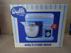 1 x Walls Ice Cream, 700w Large Stand Mixer. 8 Speed rotary switch control, 4.5L removable brushed