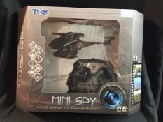 3-Channel Infrared Control Spy Helicopter with Gyro and Camera- In-built high quality camera.