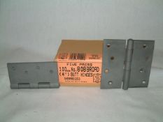 25 Pairs Strong Broad Butt Hinges 100mm Sherardised Code No 808