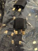 LOT OF LARGE AMOUNT OF ADAPTORS - USA - UK- APPROX 500 PIECES. RRP £300_Unclaimed goods_Unchecked.