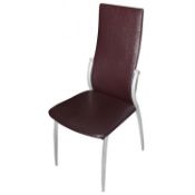 50 x  Faux Crocodile Skin Curved Back Dining Chairs

Seat Height:    45
Back Height:   100