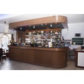 1 x  Granite Topped Large Bar Complete

Complete bar including the main bar, the back shelving