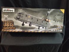 3 Channel IR Mini Chinook with Gyro- Responsive 3CH IR control system suitable for indoor flight.