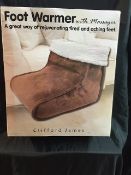 Heated Foot Massager - If you suffer with cold, tired and aching feet, this foot warmer will help by