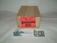 100x Wire Hasp & Staples HS610 - 150mm