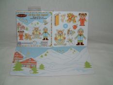 100x Little Jet Setters Magnetic playset - Ski Resort Rrp £4.99