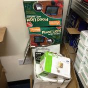 5 X HALOGEN PIR FLOODLIGHTS BRAND NEW BOXED