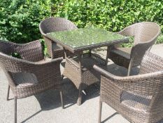 Brand New outdoor all weather rattan patio set.