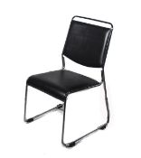 12 x designer  chairs
brand new and boxed stacking conference / reception chairs
steel chrome