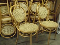 23 x used cafe chairs light wood frame