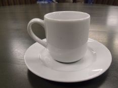 36 x Pillivuyt Demi tasse coffee cups & saucers