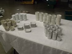 job lot of dip pots - butter pads- sauce pots - sugar bowls etc in porcelain