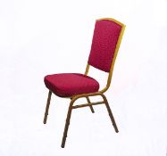 50 x brand new emperor stacking banqueting chairs
burgundy upholstery with a gold fleck
stack 12