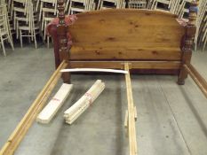 used double bed frame with a set of new bed slats bed size 5ft wide